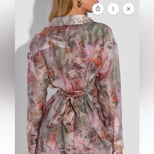 Ta3 flowy shirt - soft tropical